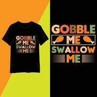 Thanksgiving Day Typografie T-Shirt Design Vektor