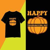 Thanksgiving Day trendiges T-Shirt-Design vektor