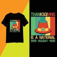 Thanksgiving Day Typografie T-Shirt Design Vektor