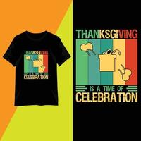 Thanksgiving Day Typografie T-Shirt Design Vektor