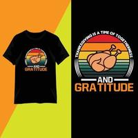 Thanksgiving Day Typografie T-Shirt Design Vektor