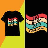 Thanksgiving Day Typografie T-Shirt Design Vektor