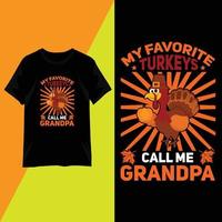 Thanksgiving Day trendiges T-Shirt-Design vektor