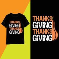 Thanksgiving Day Typografie T-Shirt Design Vektor