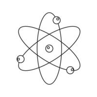 Schwarz-Weiß-Atom-01 vektor