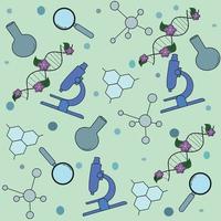 biologi ikoner set vektor