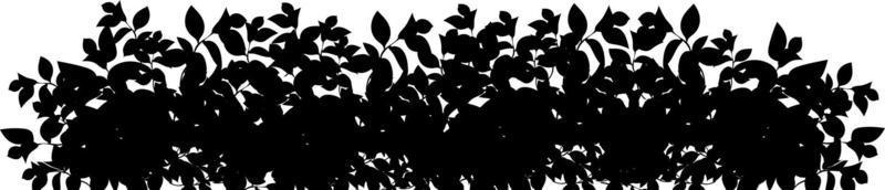 uppsättning av dekorativ svart växt i de form av en häck.realistisk trädgård buske, säsong- buske, buxbom, träd krona buske lövverk. vektor