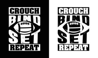 American-Football-T-Shirt-Design, Rugby-T-Shirt-Design vektor