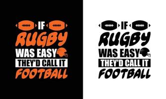 American-Football-T-Shirt-Design, Rugby-T-Shirt-Design vektor