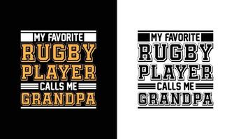 American-Football-T-Shirt-Design, Rugby-T-Shirt-Design vektor