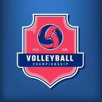 erstaunliches Vektorlogo für Volleyballsport vektor