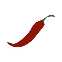 Symbol mit Paprika auf weißem Hintergrund. Vektor-Logo-Illustration vektor