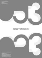 2023 nytt år vektor