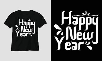 ny år t-shirt design svg vektor
