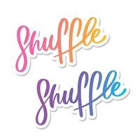 Shuffle-Tanz-Brief. abstraktes modernes Kunstdesign. Banner vektor