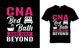 CNA-T-Shirt-Design oder CNA-Plakatdesign oder CNA-Shirt-Design vektor