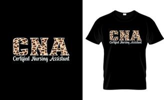 CNA-T-Shirt-Design, CNA-T-Shirt-Slogan und Bekleidungsdesign, CNA-Typografie, CNA-Vektor, CNA-Illustration vektor