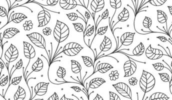 Blattmuster Vektor Hintergrund. textiles Dekor Ornament. nahtlose Textur Retro-Design. Blumenmuster drucken.