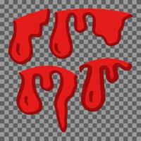 Blut tropft Vektorgrafik-Symbol vektor