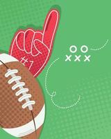 American-Football-Ballon und Golf vektor