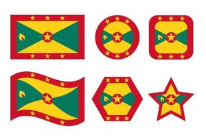 grenada flagga enkel illustration för oberoende dag eller val vektor