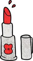 Cartoon-Doodle-Charakter-Lippenstift vektor