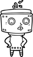 Cartoon-Roboter-Figur vektor