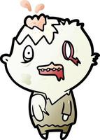 Cartoon-Doodle-Charakter Zombie vektor