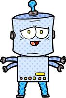 Cartoon-Doodle-Charakter-Roboter vektor