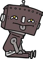 Vektor-Cartoon-Roboter vektor