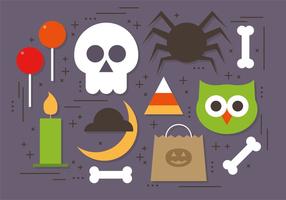 Gratis Halloween Elements Vector Collection
