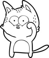 Cartoon-Katze ist süß vektor