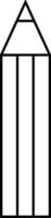 vektorsymbolillustration eines bleistifts vektor