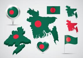 Gratis Bangladesch Vektor Set