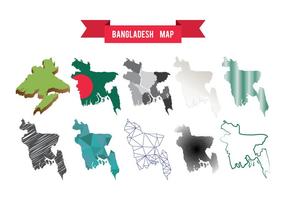 Gratis Bangladesh Karta Vector
