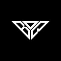 bdq brev logotyp kreativ design med vektor grafisk, bdq enkel och modern logotyp i triangel form.
