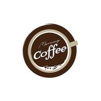 topp kaffe kopp logotyp design mall vektor