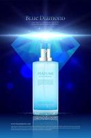 Blue Diamond Parfüm Anzeige vektor