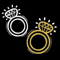 uppsättning av Smycken logotyp design mallar i trendig linjär och minimal stil. vektor emblem