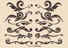 Vector Set von Hand gezeichnet Ornamental Dividers