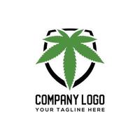 cannabis årgång logotyp, abstrakt marijuana, cannabis, ganja för cbd illustrationer och symboler. vektor