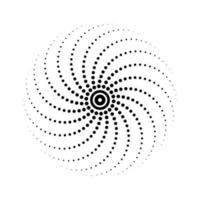 cirkel halvton spiral bakgrund. radiell hastighet rader i cirkel form för komisk böcker. fyrverkeri explosion bakgrund. vektor illustration. starburst runda logotyp. cirkulär Sol design element