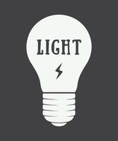 vintage lampe und beleuchtung logo, emblem, abzeichen und designelemente. Vektor-Illustration vektor