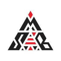 unik triangel tre brev logotyp design vektor