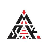 kreatives Dreieck Logo-Design mit drei Buchstaben vektor