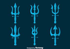 Poseidon Symbol Sammlung Vektor