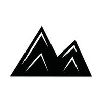 Vintage Retro-Berge für Camping. kann wie emblem, logo, abzeichen, etikett verwendet werden. markieren, plakatieren oder drucken. monochrome Grafik. vektor