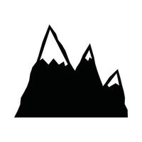 Vintage Retro-Berge für Camping. kann wie emblem, logo, abzeichen, etikett verwendet werden. markieren, plakatieren oder drucken. monochrome Grafik. vektor