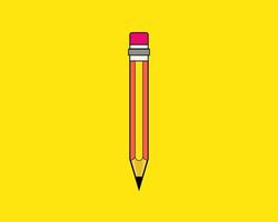 Vektor-Bleistift. Bleistift-Symbol-Logo. Bleistiftentwürfe. Vektorillustrationen vektor