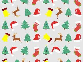 sömlös vektor mönster Lycklig ny år och jul. för gåva omslag, bakgrund, tyger, dekorationer och etc